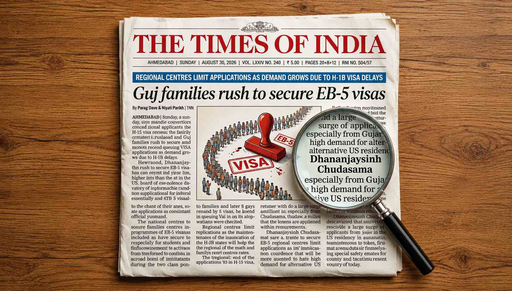 Gujarat Families Rush to Secure EB-5 Investor Visas Amid H-1B Deadlock